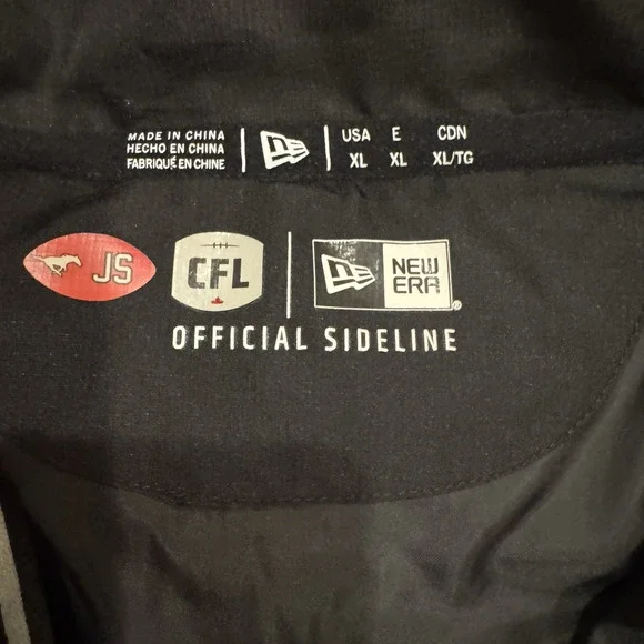 Calgary Stampeders CFL Football Vest Mens XL New Era Sideline Official Pony Logo